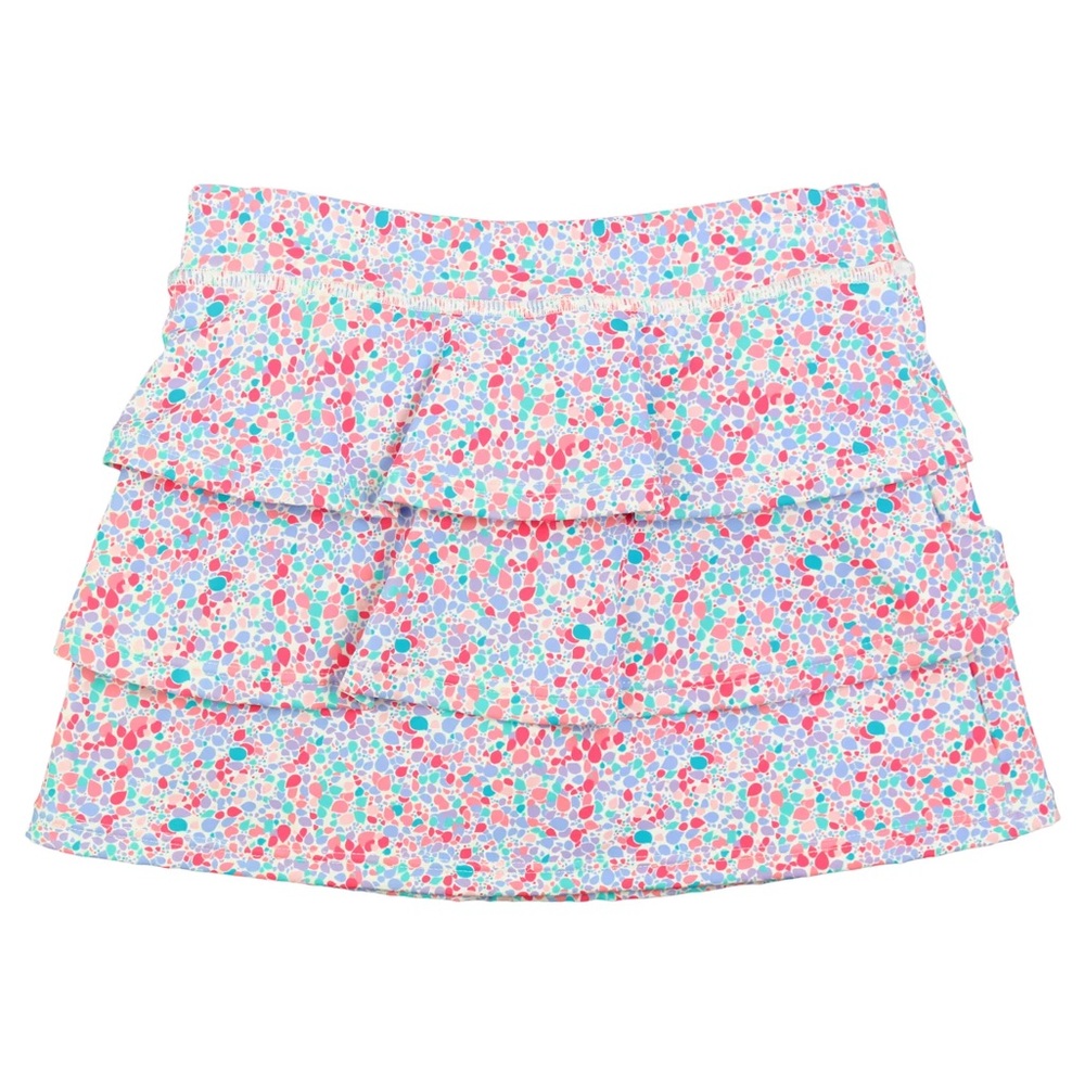 RUFFLE BUTTS EUC Colorful Athletic Ruffle Tennis Skirt w/ Built in Shorts